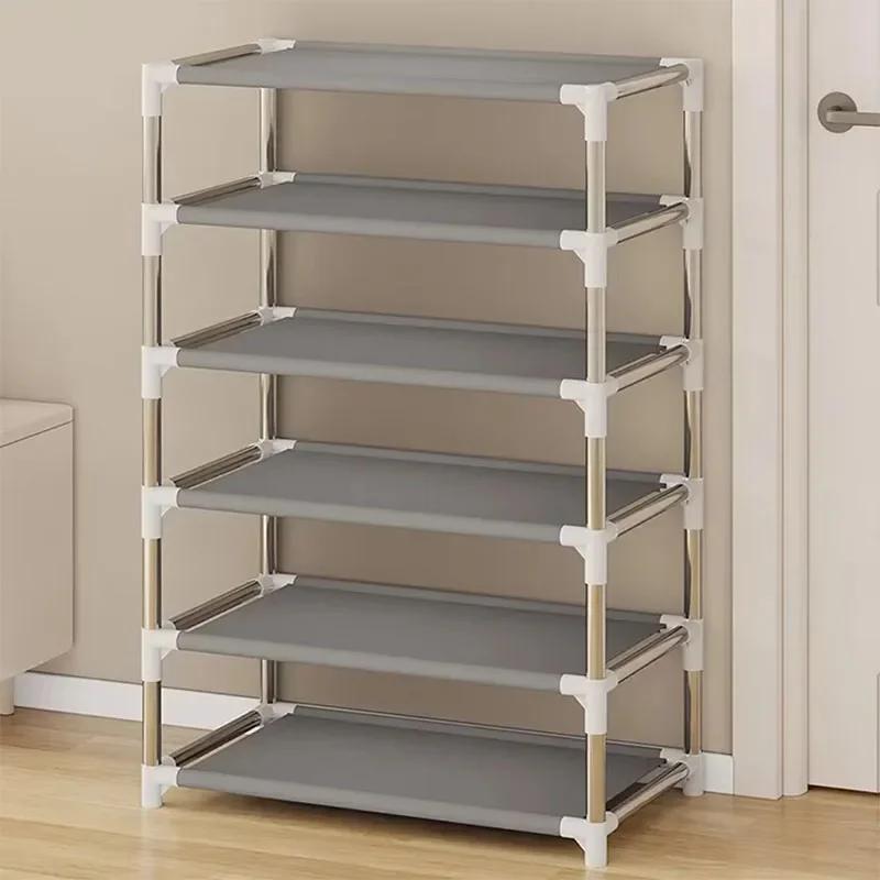 Non-woven dormitory door simple shoe rack multi-layer space saving economical home dustproof box cabinet