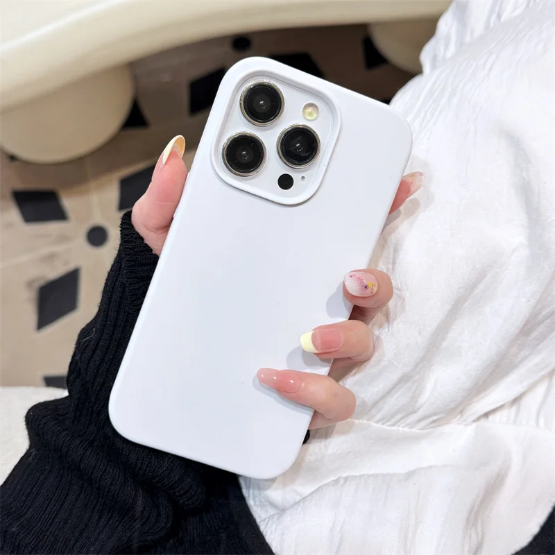 Premium Shockproof Liquid Silicone Phone Case with Protective Box Cover