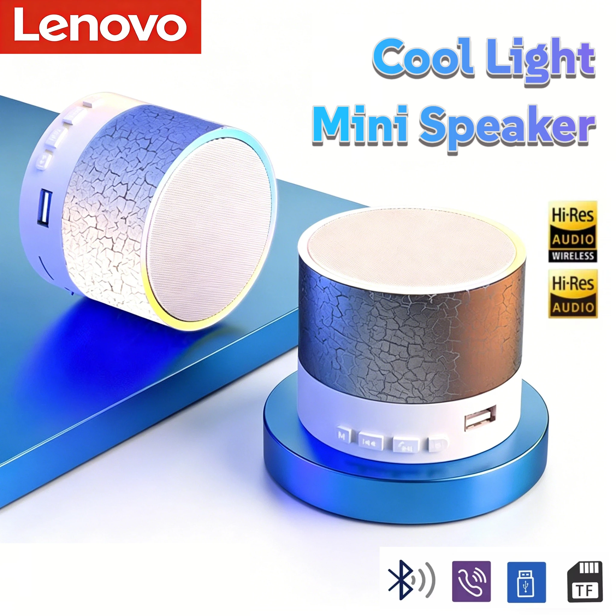 Lenovo Portable Wireless Caixa De Som Bluetooth Speaker Mini Music ...