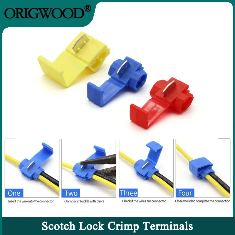 10/30/50pcs Wire Connector Does Not Damage The Cable Insulation Crimping Quick Connector Electrical Terminals