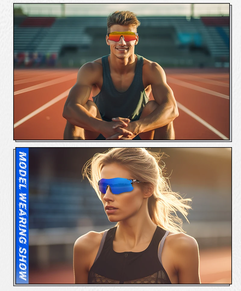 Kapvoe lila photo chrome Laufs onnen brille Sport für Männer blau Marathon Fahrrad brille Mountainbike Brille Brille – Detail 9