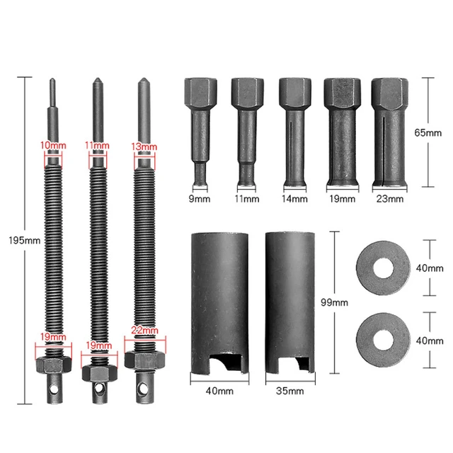 Ensemble d'extracteurs de roulements intérieurs / extérieurs