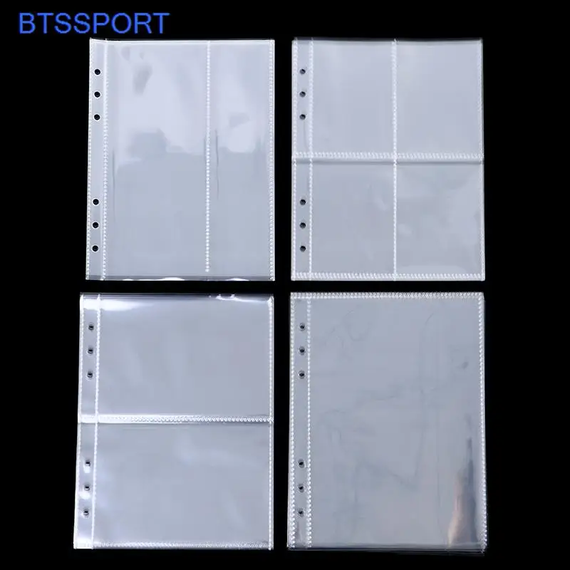 

10pcs Game Cards Book Sleeve Holder Standard Binders Albums Standard Transparent Plastic Photo Album Binder Refill Sleeves