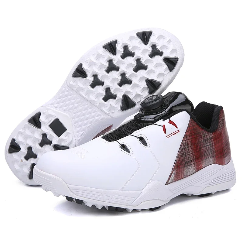 

Waterproof Mens Golf Shoes Professional Outdoor Waterproof Spiked Golf Shoes for Men Golfers Jogging Walking Sneakers Size 37-46