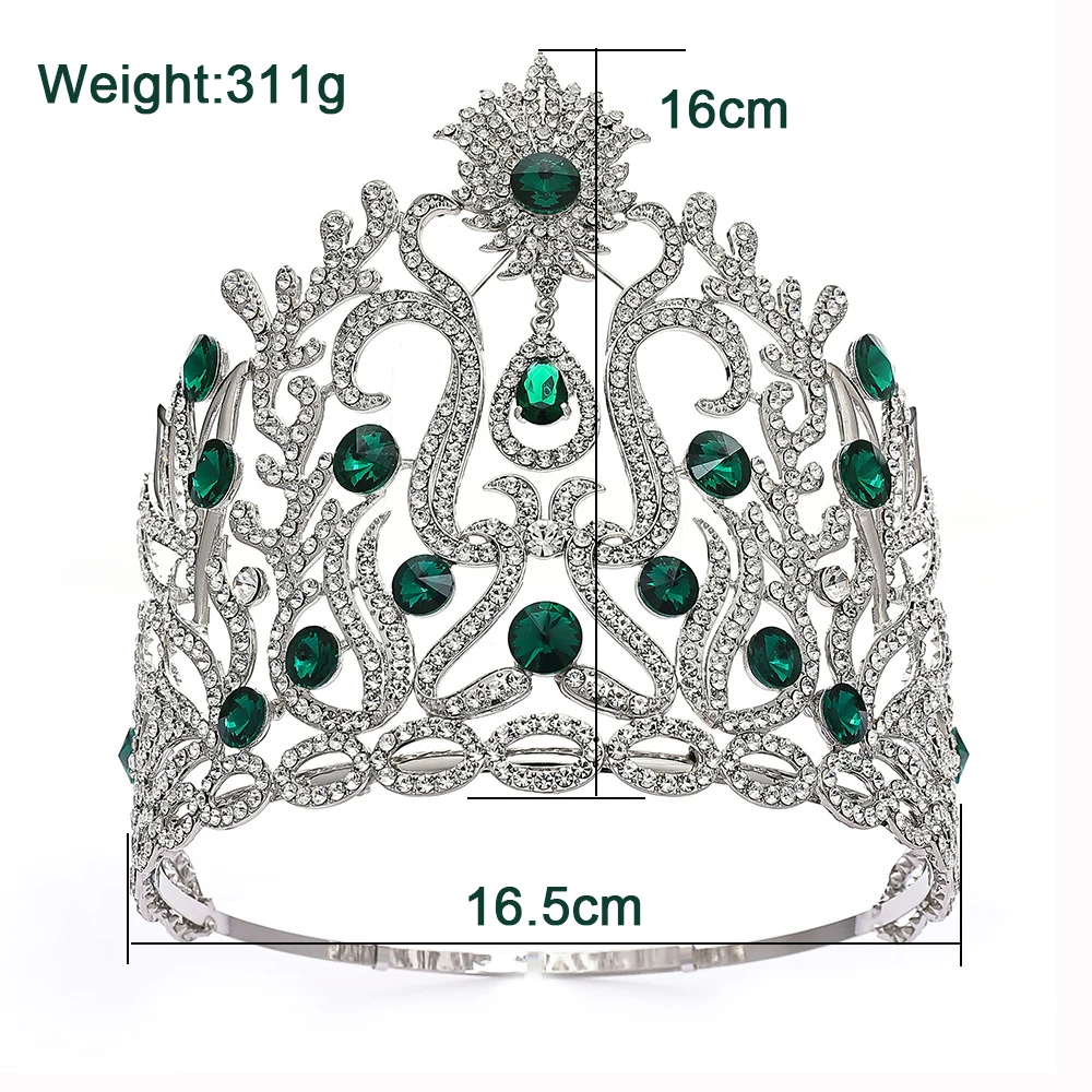 Levery Crystal Crowns Bridal Diadem Women Pageant Prom Hair Ornaments Wedding Bride Headpiece Jewelry Accessories