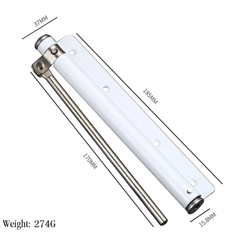 Adjustable Door Closer,Aluminum Alloy Automatic Door Closer,Spring Automatic Closing Device,Suitable For Many Types Of