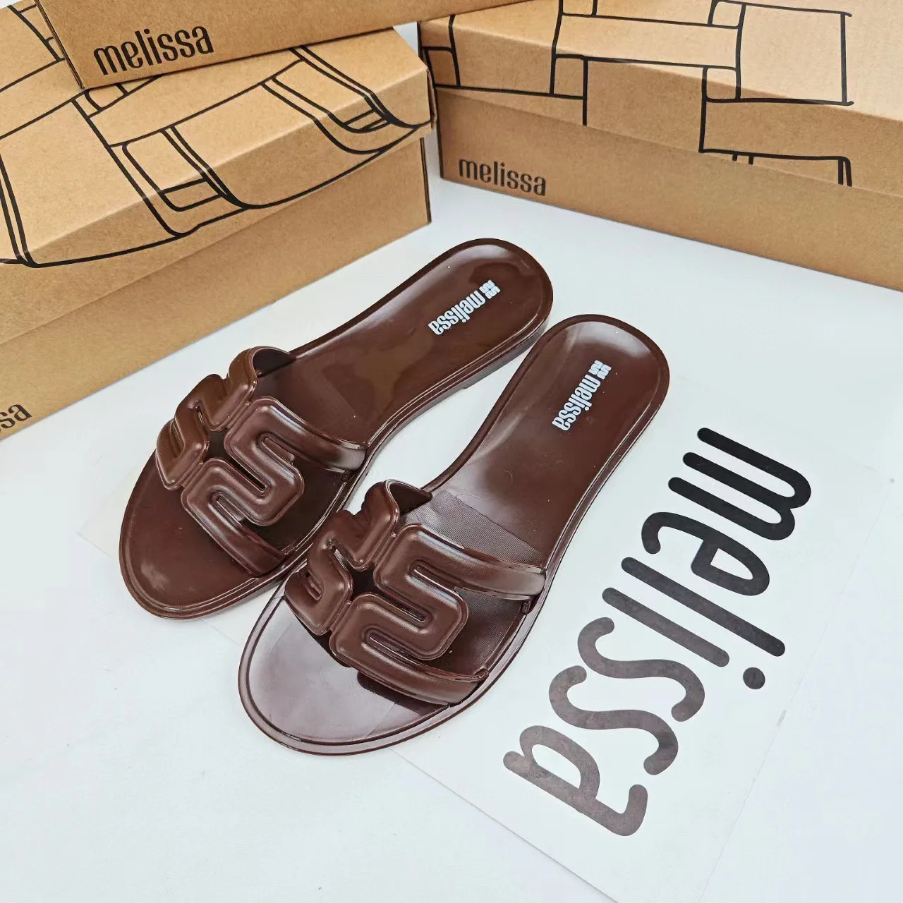 Mini Melissas Brazilian Retro Fashion Summer Women Jelly Shoes