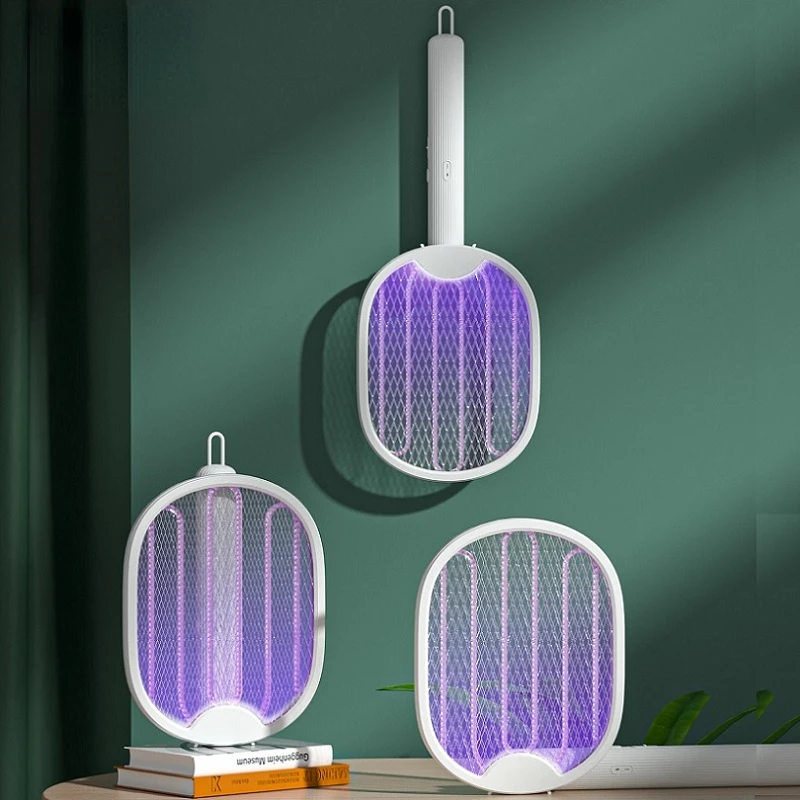 Mosquito Killer Bat 3-Layer Safe Net Foldable Mosquito Racket Fly Swatter Rechargeable Swatter Lamp mosquito killer lamp mosquito lamp