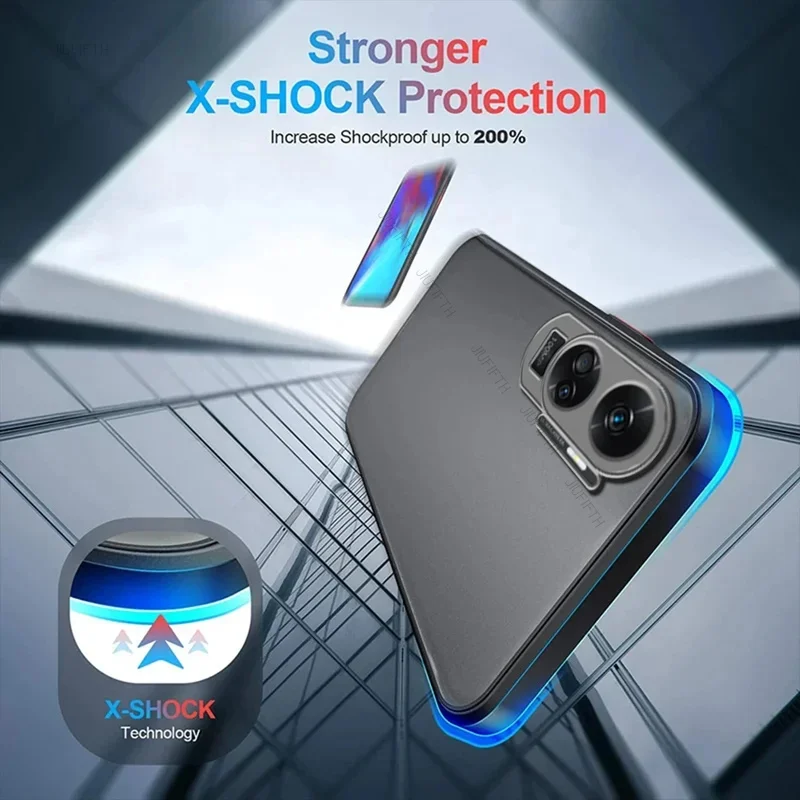 Shockproof Armor Matte Bumper Phone Case Cover