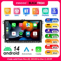 9" Android 14 4G+64G Wireless Carplay Car Stereo GPS NAVI WIFI RDS FM BT EQ for VW Golf 5 6 Passat Polo Touran Tiguan Caddy EOS