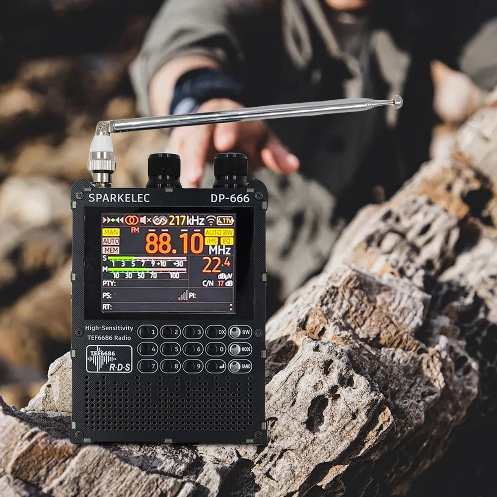 DP-666 TEF6686 Radio High Sensitivity Full Band FM AM Short Wave Radio with LCD Display FM/LW/MW/SW Full Band Radio