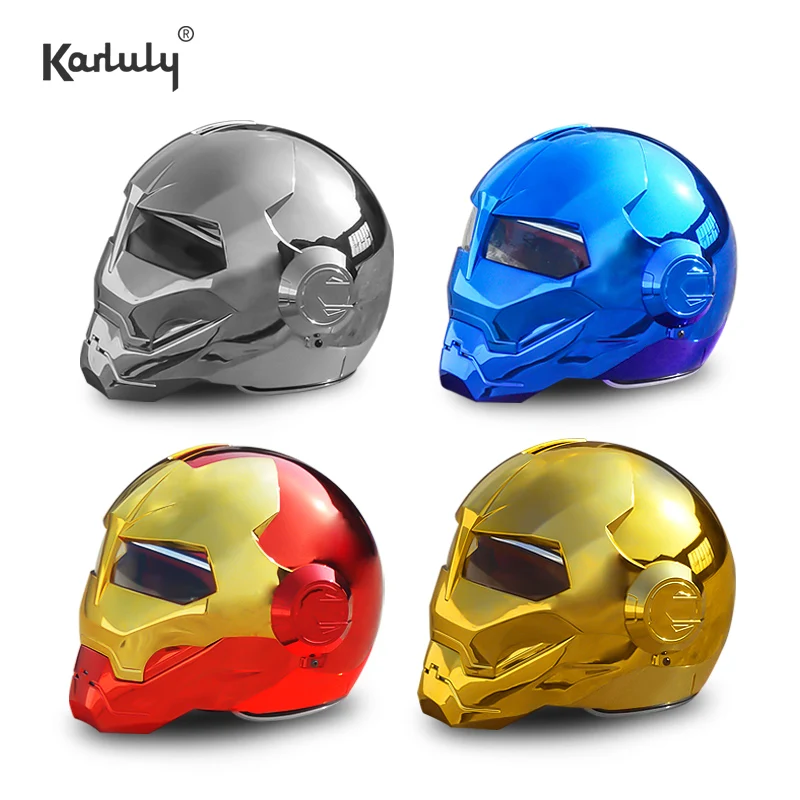 

Men Women Masei 610 Patriot Helmets Personality Motorcycle Special Helmets Offbeat Half Open Face Motocross plating Helmet
