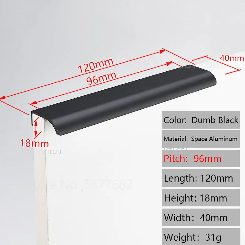 Black Length 120mm