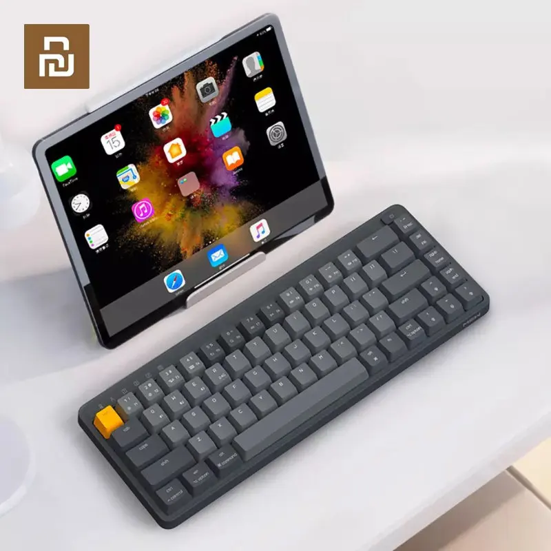 

Youpin Miiiw Pop Mechanical Keyboard Wireless Gaming Z680cc Ergonomic Bleutooth Dual-mode 68-keys Multi-system Game Keyboards