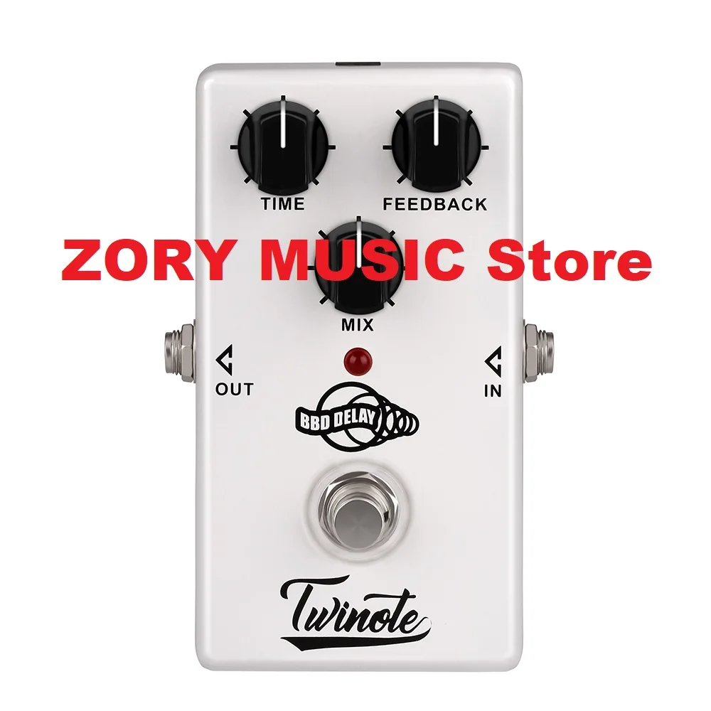 

Twinote BBD Analog Delay Classic Guitar Pedal Effects True Bypass Delay Time Full Metal Sound Electric Guitar Pedal Processsor