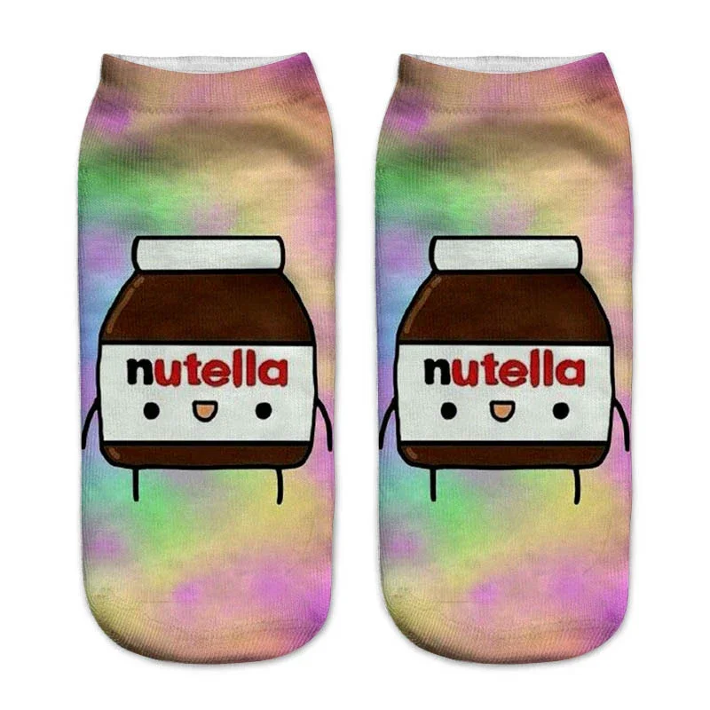 Women's Cute 3D Food Print Cartoon Dessert Socks - Fun & Unique Gift