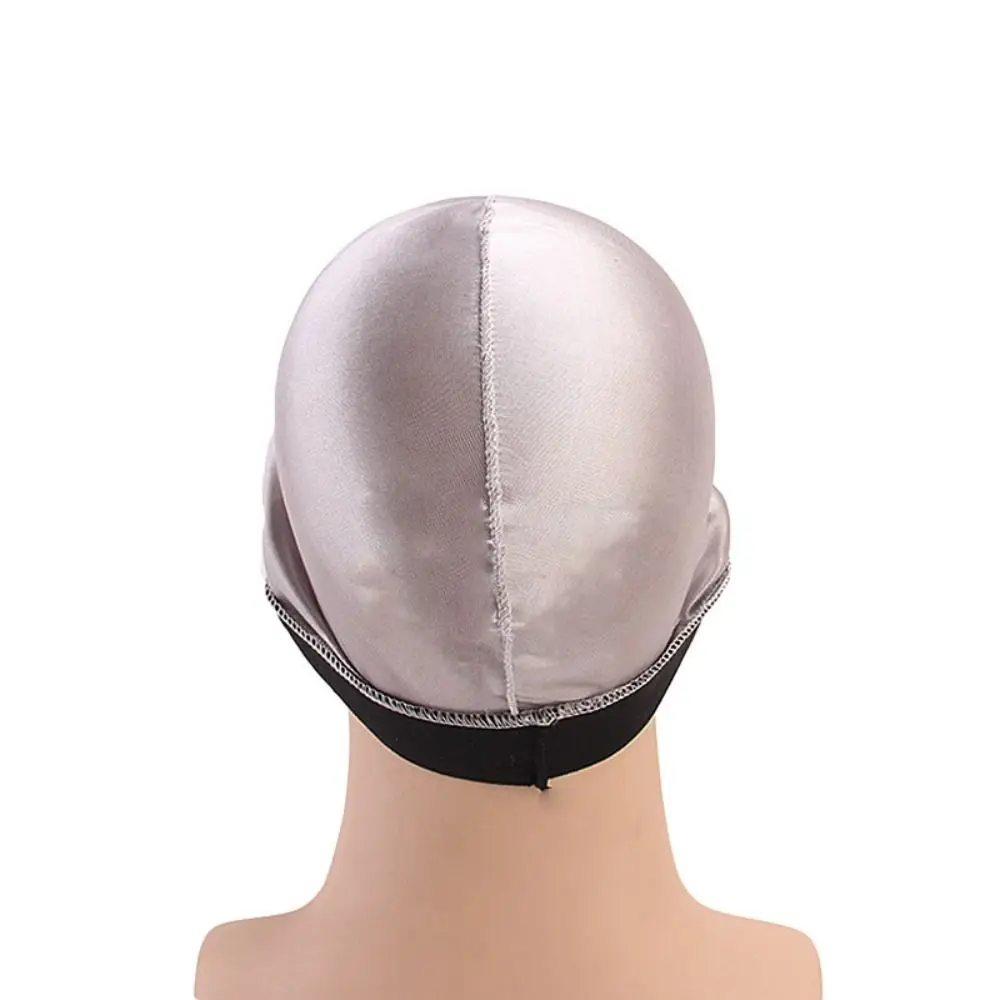 Men Pure Color Caps Durag Hats Bonnet Elastic Breathable Wave Caps Polyester Multicolor Durag Cap Men Outdoor Wave Caps 4