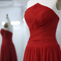 شارون سعيد-فستان سهرة طويل من الشيفون للنساء ، فساتين أنيقة مع شق ، حفل زفاف دبي ، عربي ، عنابي ، SF141 ، 2024 1