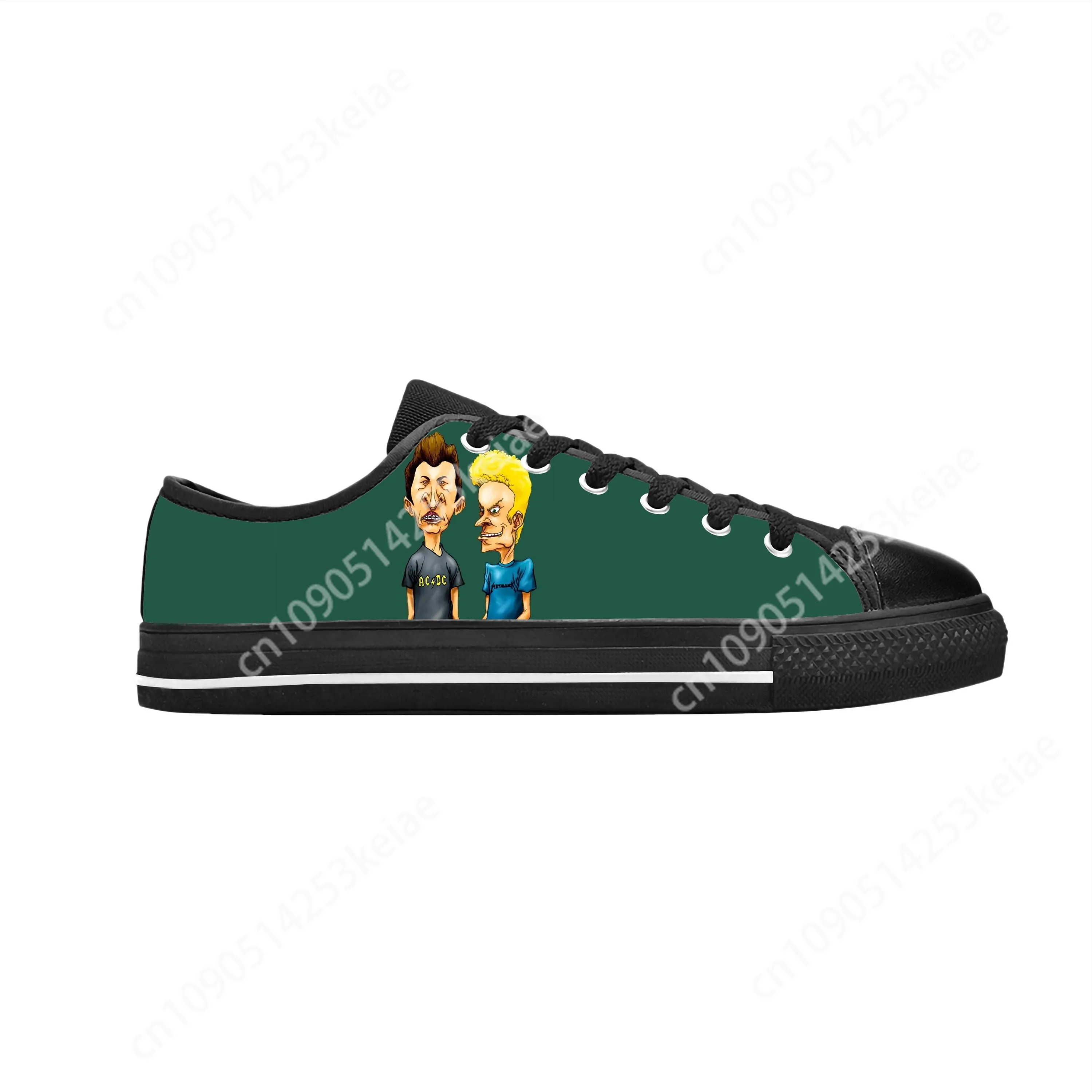 Butthead Butt Head Rock N Roll Cartoon Beavis Cool Casual Cloth Shoes Low Top Comfortable Breathable 3D Print Men Women Sneakers 5
