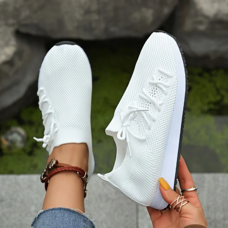 Women Vulcanized Shoes Breathable  New Lightweight Couple Soft Mesh Ladies Casual Shoes Outdoor Casual Driving Shoes 5