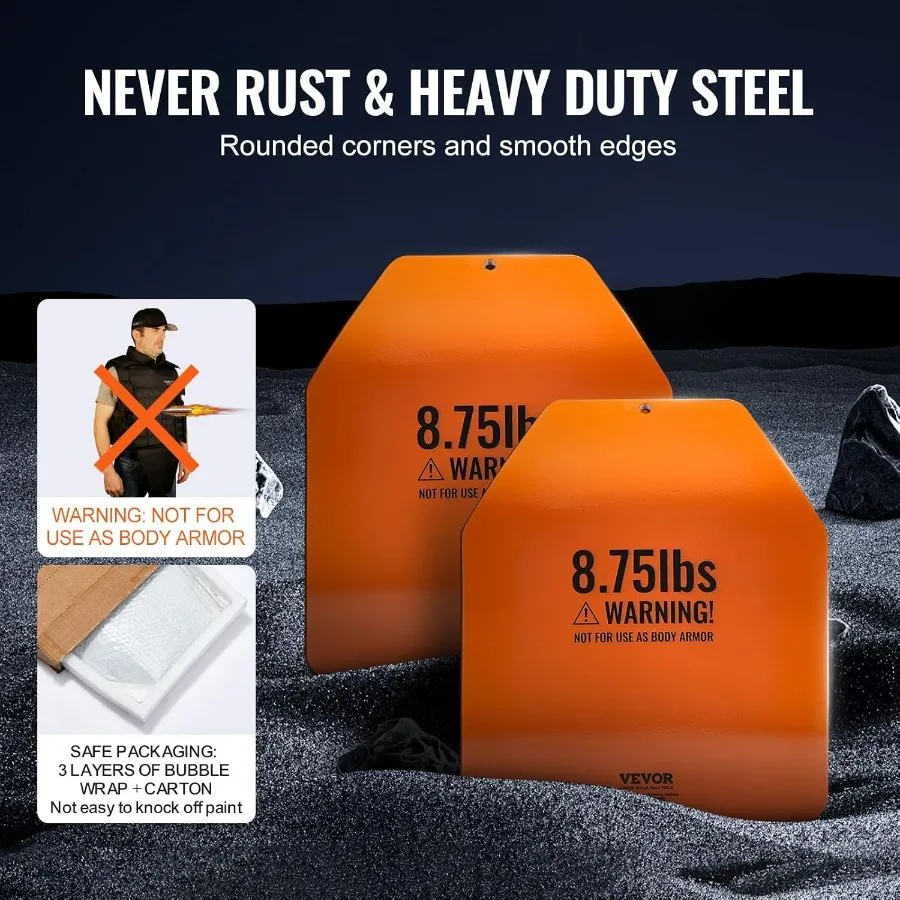 Weight Vest Plates,8.75 LB Pairs, Premium Steel Weighted plates, Additional Weight for Weight Vests, for Strength Training, Runn