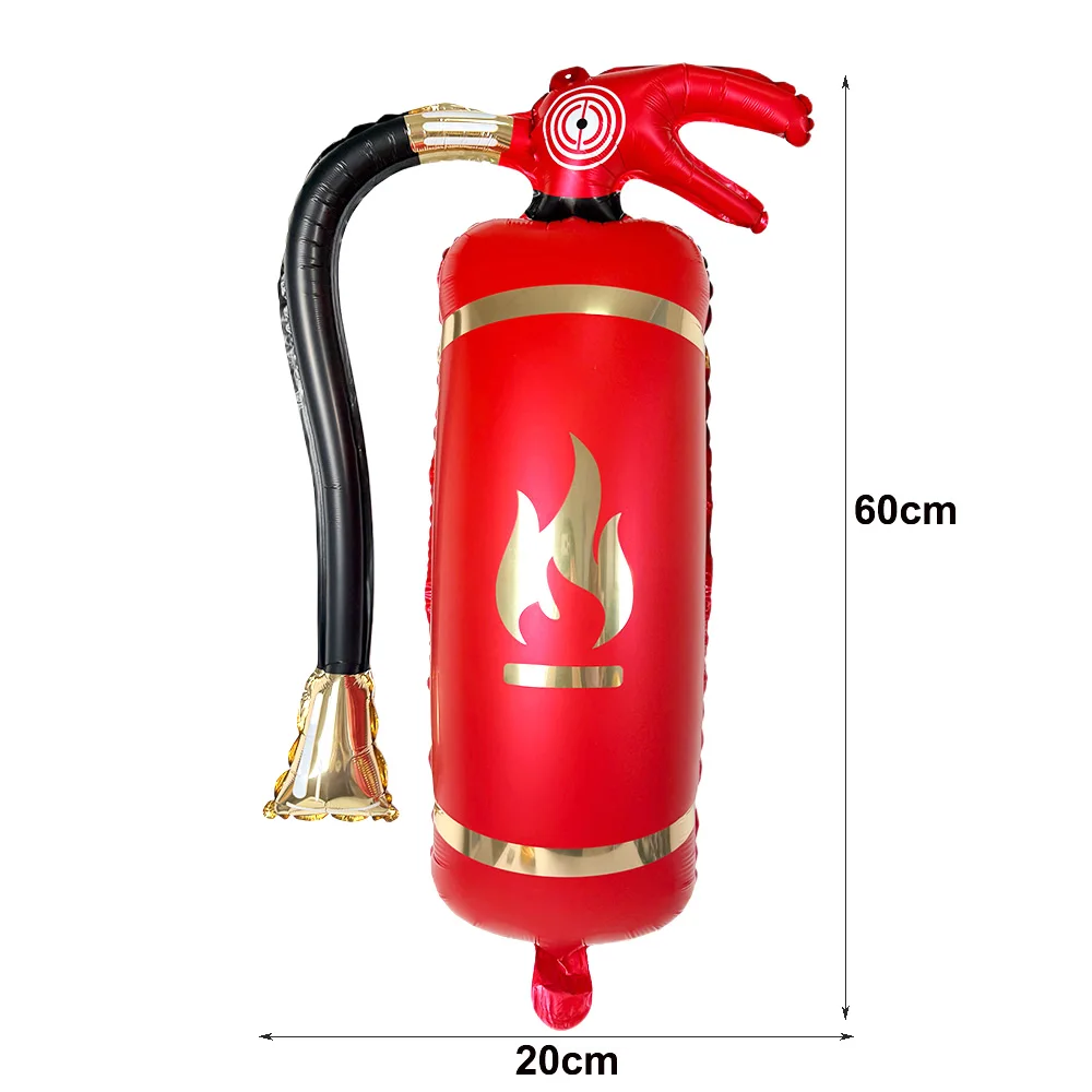 Firefighter Party Decoration Balloon Set - Fire Engine, Airplane & Ambulance Foil Balloons