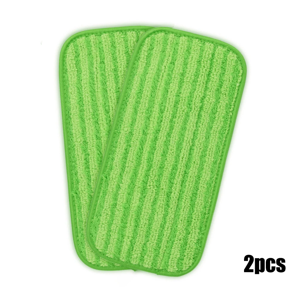 Reusable Floor Mop Pads 2 Pack, Microfiber Mop Refills Compatible with  Swiffer Wet Jet Mop- Machine Washable, 12-inch Microfiber Mop Wet & Dry