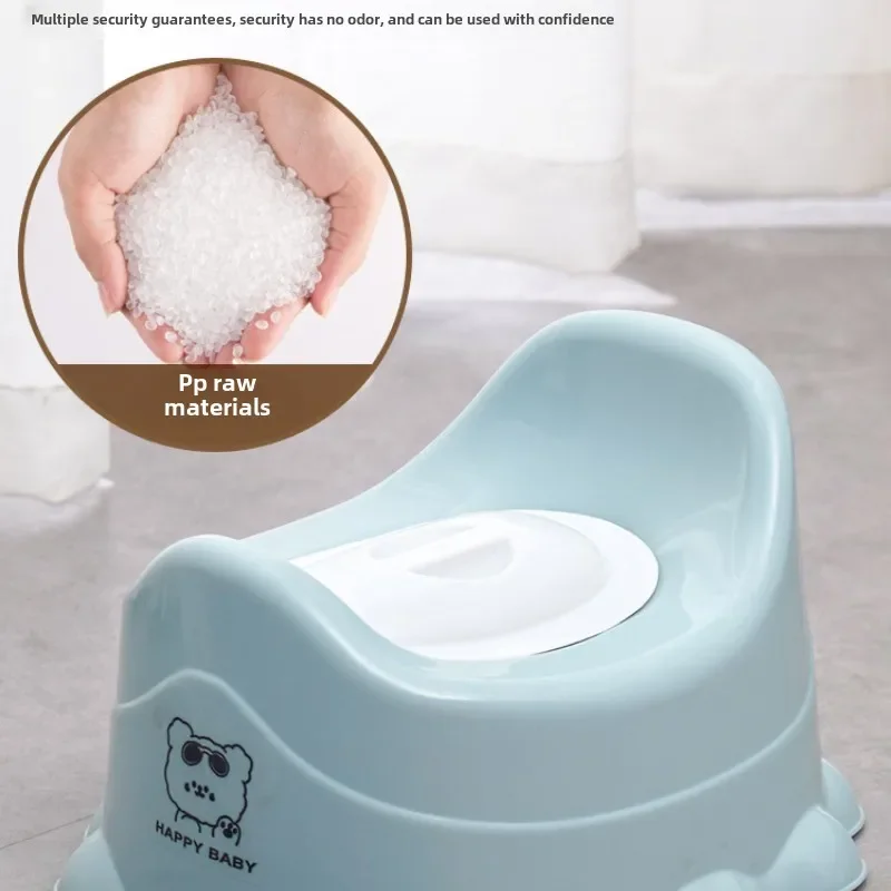 Baby Smooth Potty Seat Portable Thick Non-slip Children's Toilet Training Potty Boys Girls Baby Outdoor Travel Potty 5
