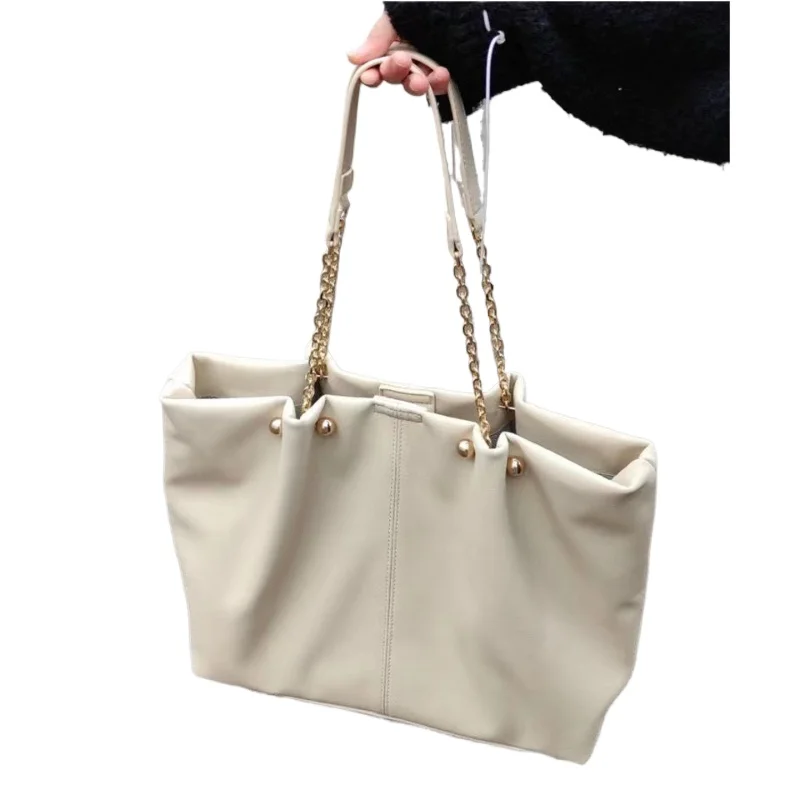 Large-capacity Shoulder Bag 2023 New Women's Fashion Simple Commuter Messenger Tote Bag Black Purses and Handbags