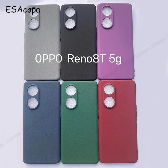 Funda para OPPO Reno 10 Pro, carcasa a prueba de golpes, marco de color  translúcido, mate, 5G - AliExpress