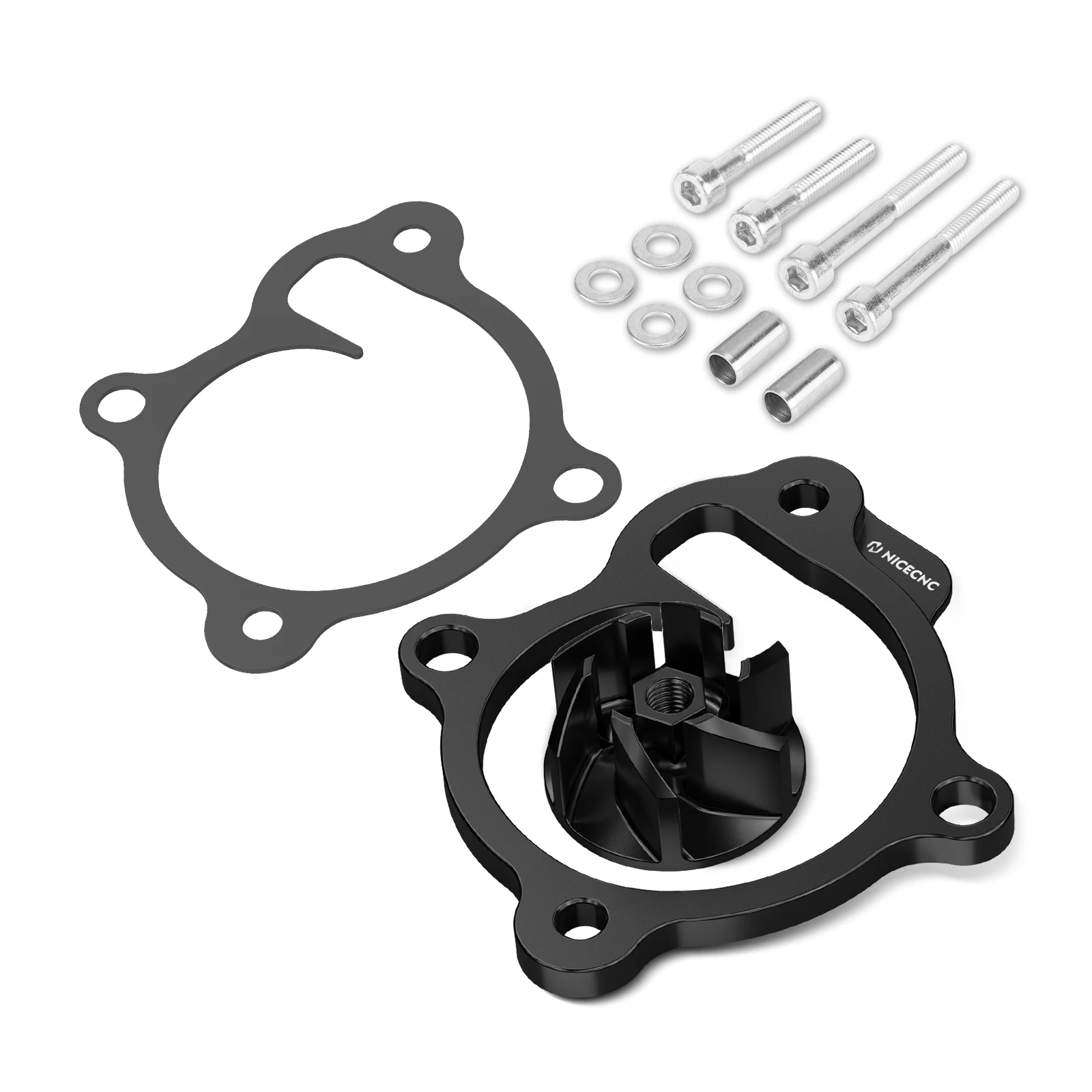 NICECNC Für Honda 2018–2025 CRF250R CRF250RX CRF250RWE CRF 250R 250RX 250RWE Übergroßes Wasserpumpenlaufrad, Kühler, Abstandshalter-Set – Detail 11
