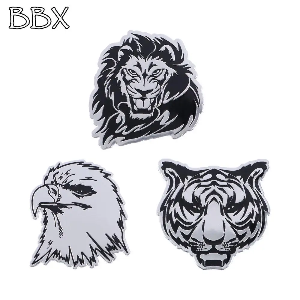 Car Decoration Metal Stickers Waterproof 3D Lion/Eagle/Tiger Car Badge Stickers Car Stickers Decals Truck Car Accessories