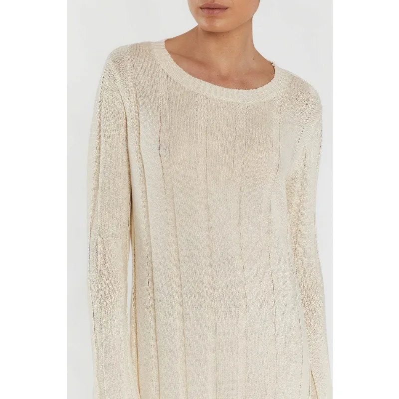 Fashion Loose High Waist Long Dress Female Long Sleeve Solid Pullover Dress Streetwear Knitwear Winter Women Maxi Dress