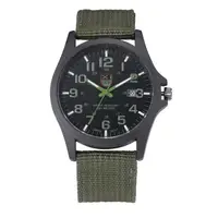 Mens Quartz Wristwatches With Date Fashion Trend Canvas Strap Sports Analog Watch Daily Outdoor Hiking Camping Fishing Watches 2