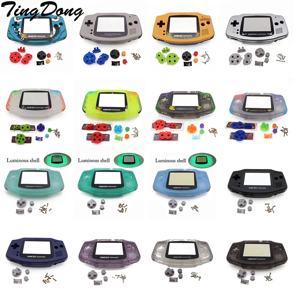 New Full Housing Shell for Nintend Gameboy GBA Shell Hard Case With Screen Lens Replacement for Gameboy Advance Console Housing