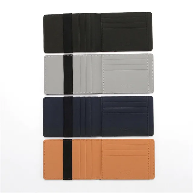Men Credit Card Holder Minimalist Rfid Blocking Wallet Card Holder Slim Wallet Rfid Blocking Men Secure Faux Leather Bag Wallets 4