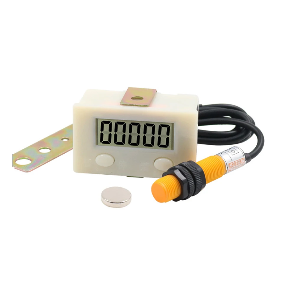 Electronic digital 5 display counter proximity Industrial magnetic sensor switch punch counter automatic induction counter meter view 5