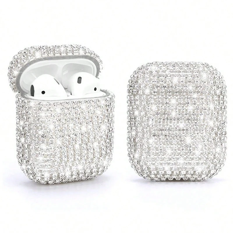 

Rhinestone Airpods Case for 1 2 3 Pro Luxury Apple Wireless Bluetooth Earphone PC Hard Shell Headphone Protective Cover Women