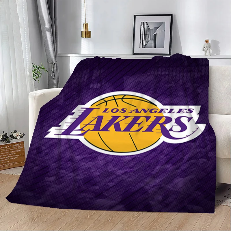 

Flannel Kawaii Blanket for Decorative Sofa Basketball-NBA Bedroom Decoration Bedspread on the Bed Fluffy Soft Blankets Throw Nap