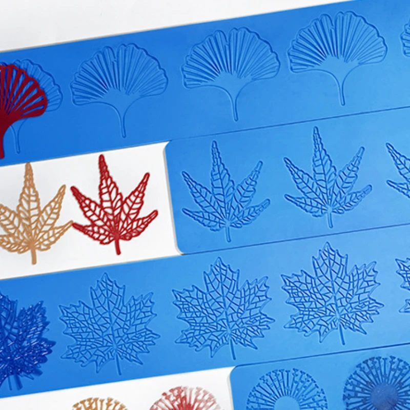 Leaf Lace Silicone Mold Set for Creative Baking and Chocolate Crafting