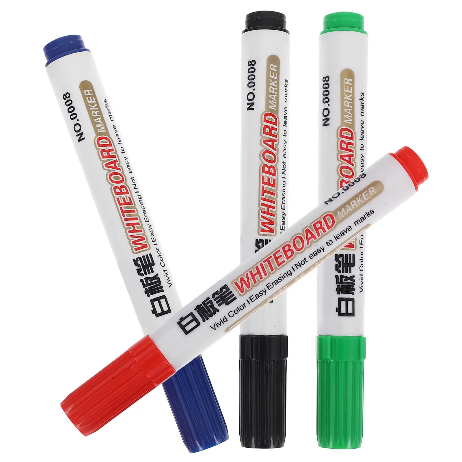 4Pcs 지울 수 있는 화이트보드 마커 펜 드라이 지우기 마커 거울용 사무실 학교 용품 활기찬 드라이 마커