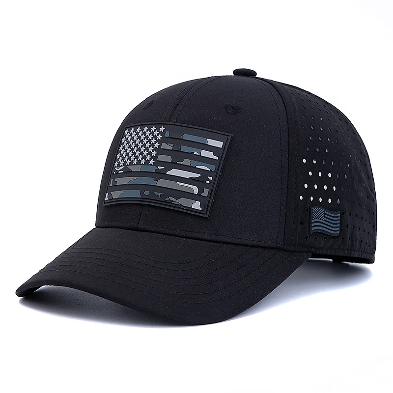 Cappellino da papà con Patch con bandiera Usa cappello sportivo