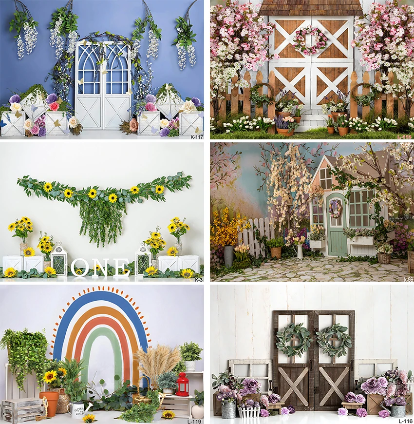 Pasqua Fotografia Sfondo Primavera Verde Prato Uova Baby Shower Bunny Party Decoration Photo Background Studio Fotografia Puntelli