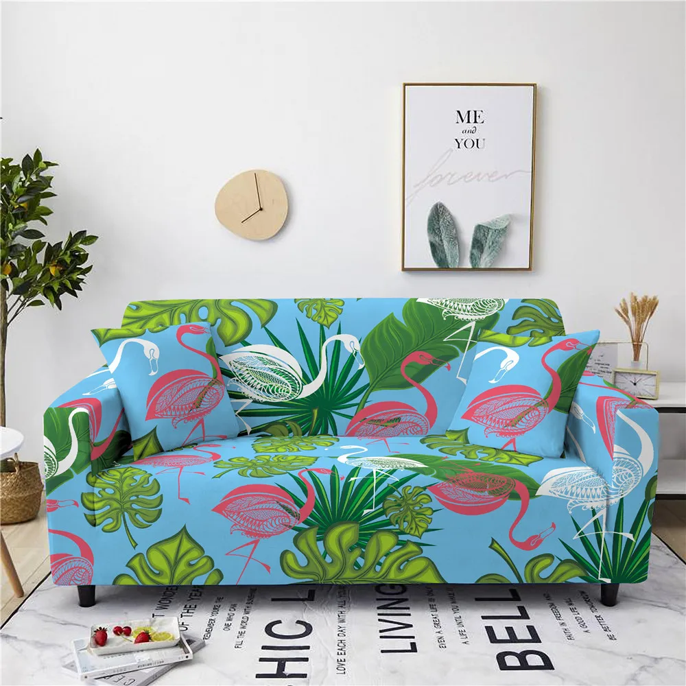 Tropical Flamingle Drucken Sofa Abdeckung Stretch Sommer Dschungel Blume  Elastische Couch Abdeckung Hussen 1/2/3/4 Sitzer Housse Canapé - AliExpress