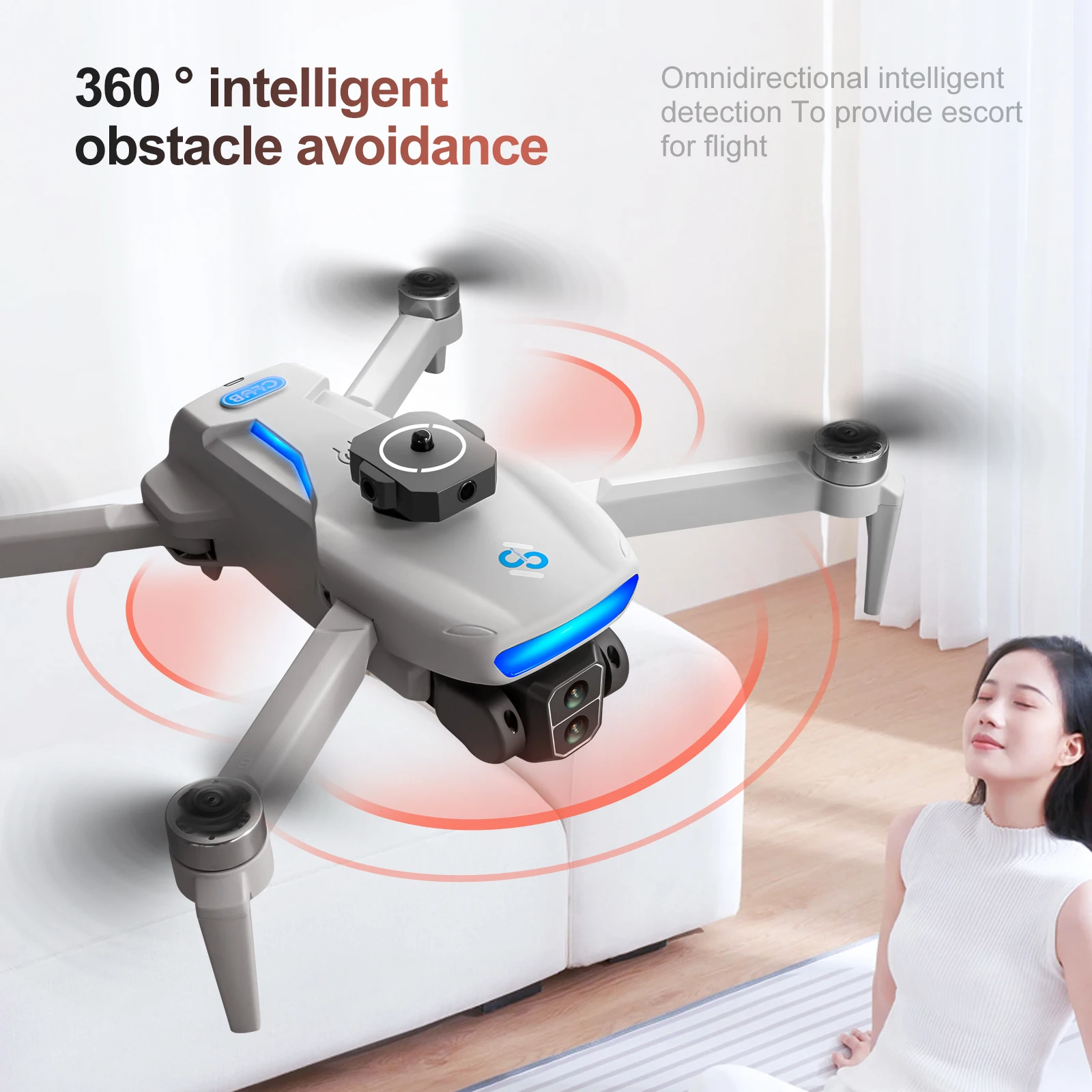 Drone Selfie Poche S181 4K Moteur Brushless Caméra 120° 20min Vol