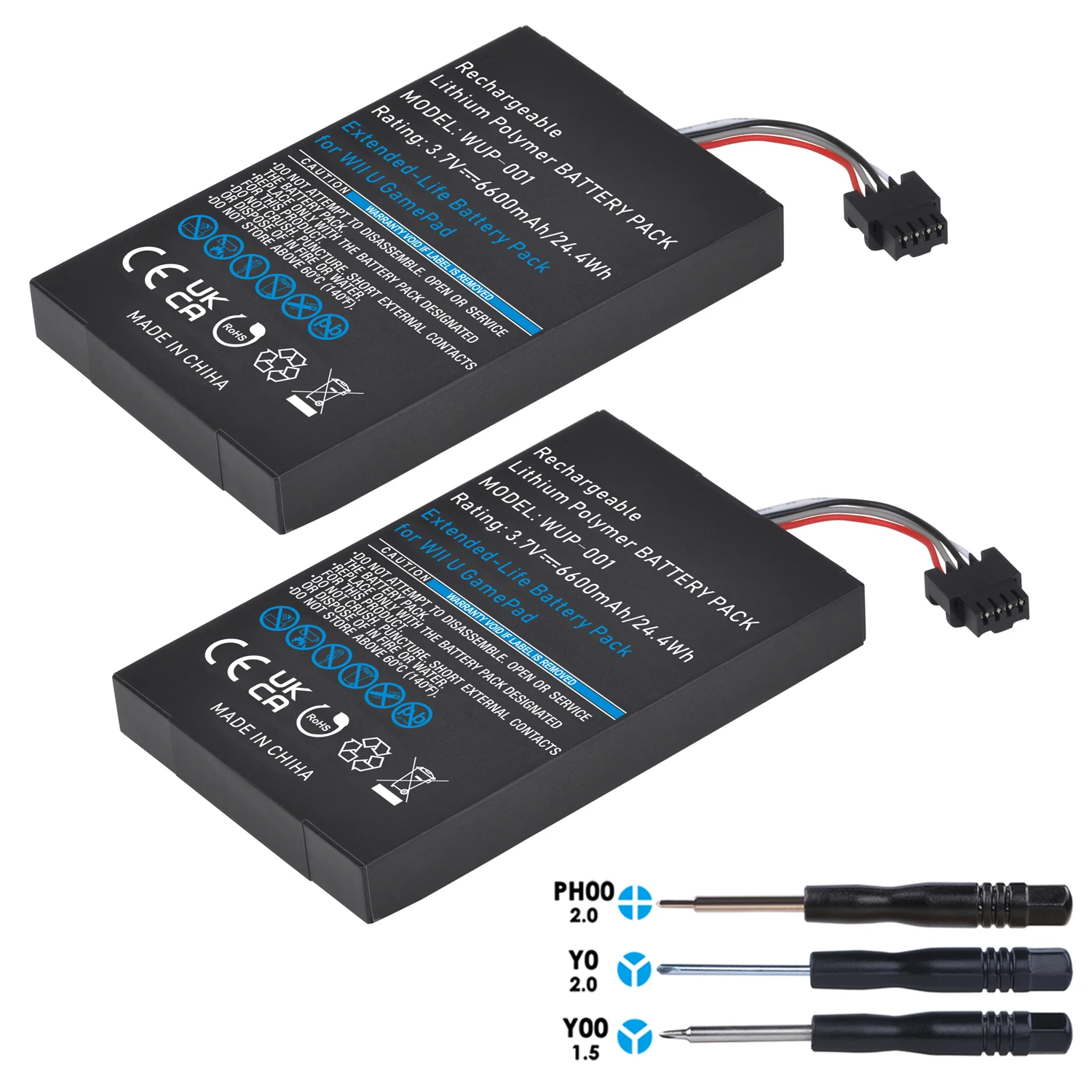 Batteria 6600Mah Arr-002 Per Nintendo Wii U Wii-U Gamepad Wup-001