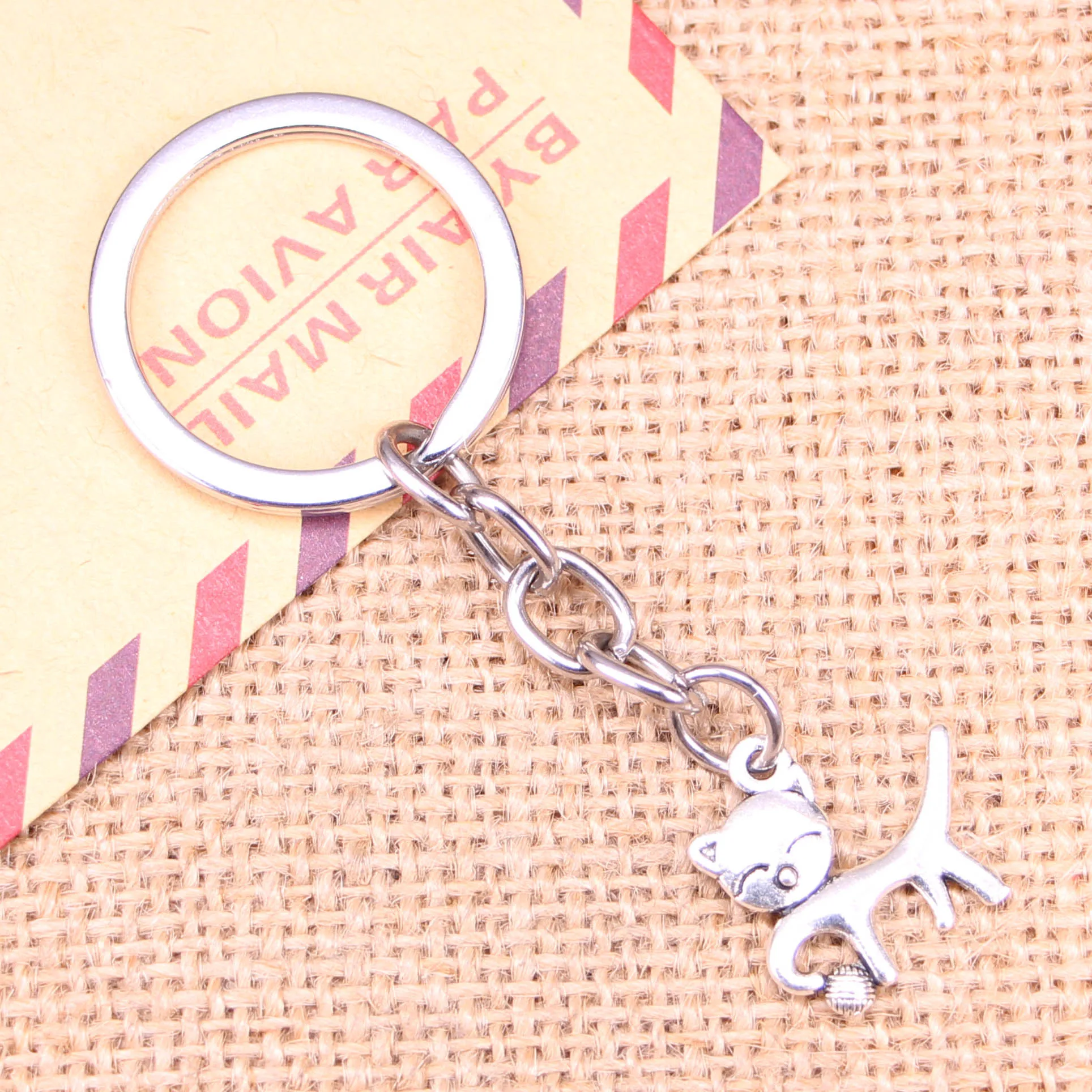 

Новинка, модный брелок для ключей 20 шт., 19x18 мм, двусторонние Подвески в виде кошачьего шара, мужская бижутерия «сделай сам», брелок для ключей автомобиля, сувенирный держатель для подарка