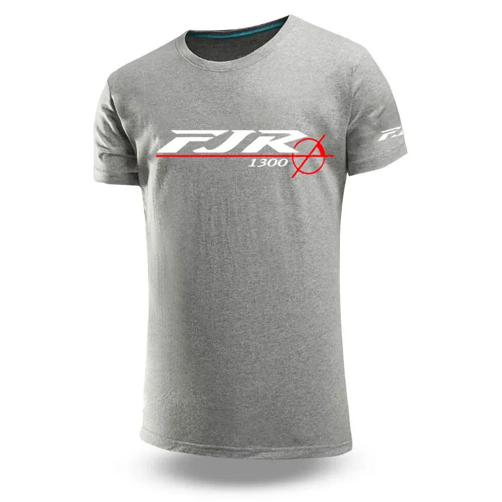 

Новинка лета 2024, модная мужская классическая Однотонная футболка FJR 1300 с принтом логотипа мотоцикла в стиле хип-хоп, популярная Высококачественная футболка с коротким рукавом