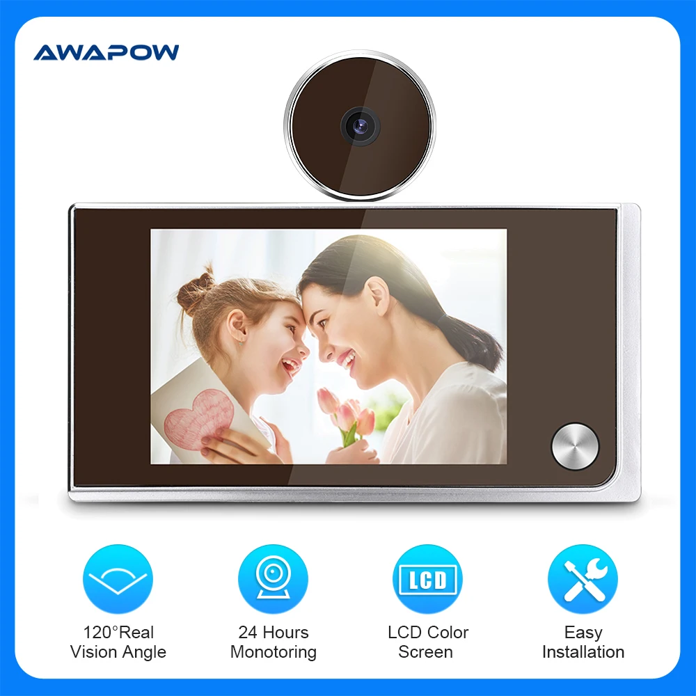 3.5 Inch Digital Doorbell Camera with LCD Monitor 1