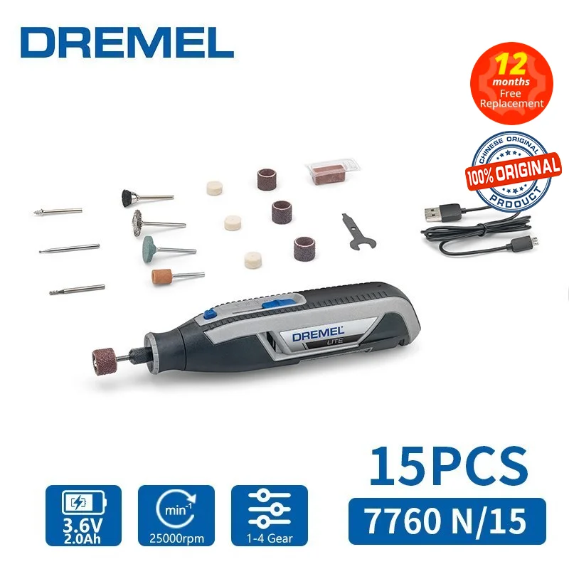 Dremel Lite 3.6 Volt Lithium-Ion Variable Speed Cordless Rotary Tool Kit -  Hevenor Lumber Co.